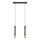 LED Chandelier on a string BARS 2xGU10/4,8W/230V black/golden