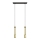 LED Chandelier on a string BARS 2xGU10/4,8W/230V gold/black