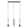 LED Chandelier on a string BARS 3xGU10/4,8W/230V black/gold