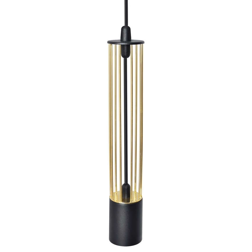 LED Chandelier on a string BARS 3xGU10/4,8W/230V black/gold