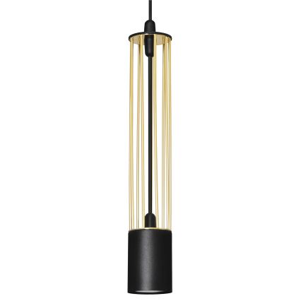 LED Chandelier on a string BARS 3xGU10/4,8W/230V black/gold