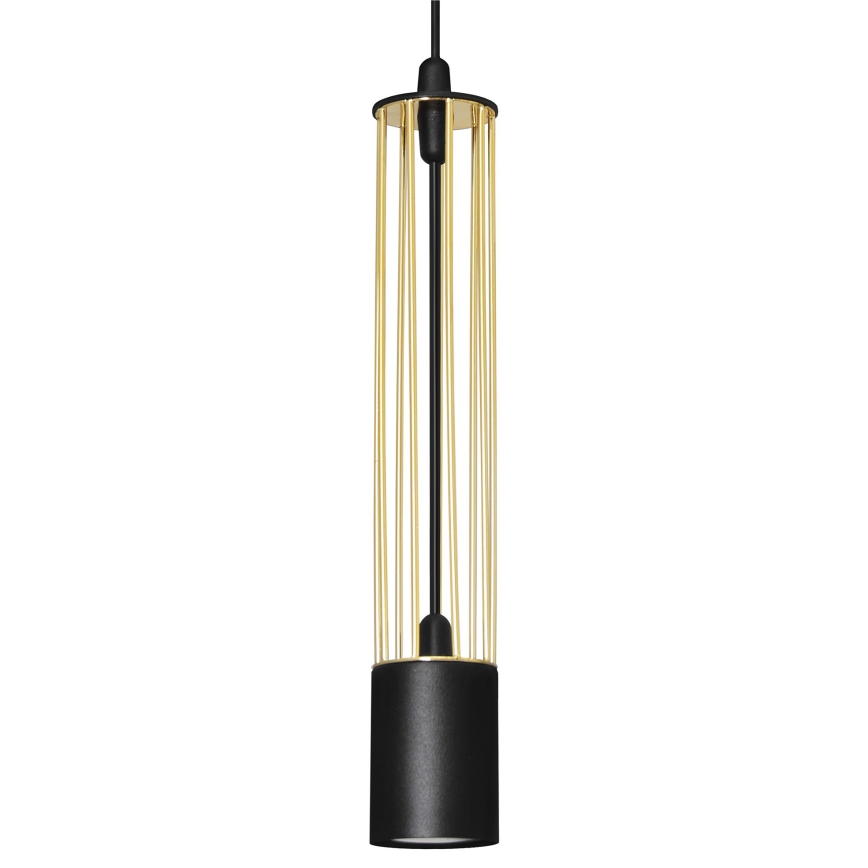 LED Chandelier on a string BARS 3xGU10/4,8W/230V black/gold