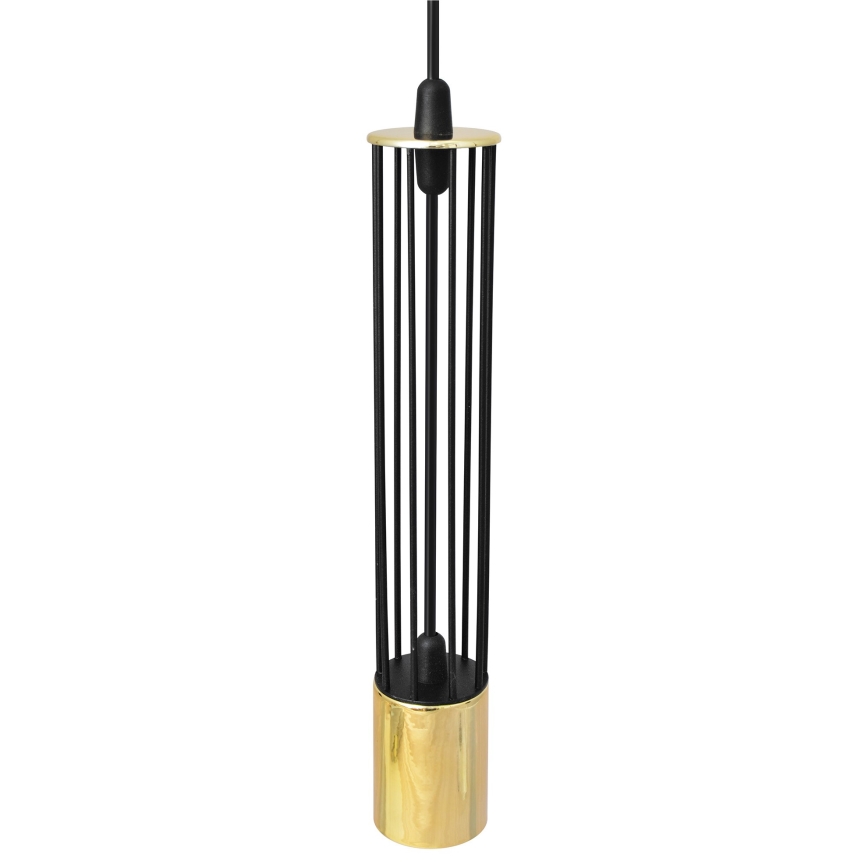 LED Chandelier on a string BARS 3xGU10/4,8W/230V black/gold