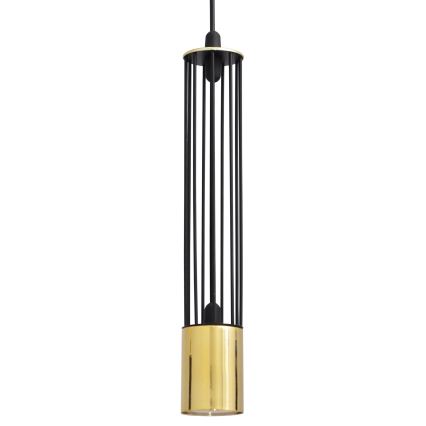 LED Chandelier on a string BARS 3xGU10/4,8W/230V black/gold