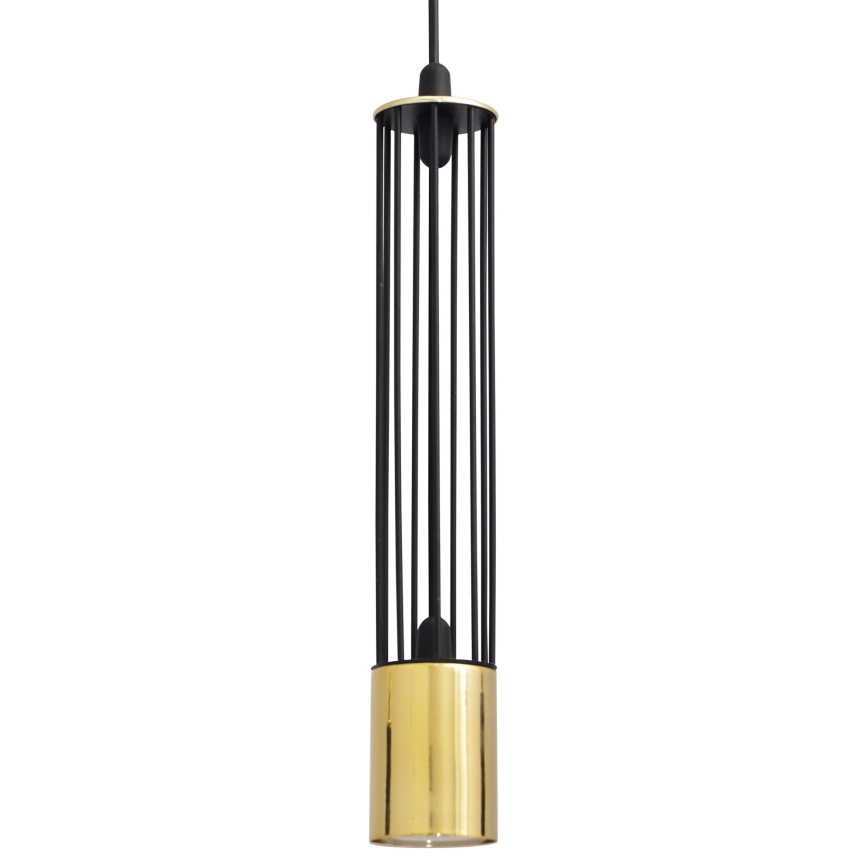 LED Chandelier on a string BARS 3xGU10/4,8W/230V black/gold
