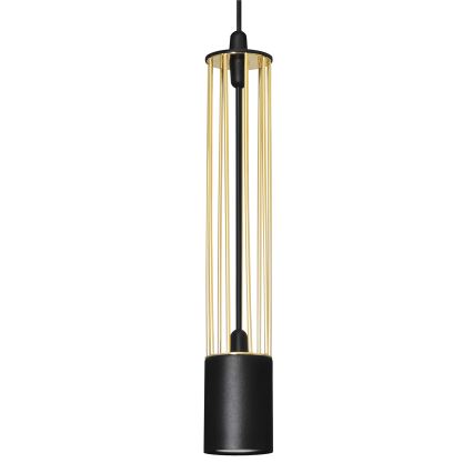LED Chandelier on a string BARS 3xGU10/4,8W/230V black/golden