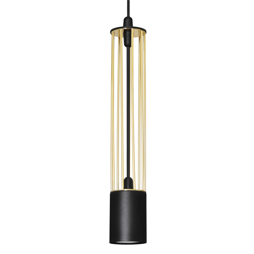 LED Chandelier on a string BARS 3xGU10/4,8W/230V black/golden