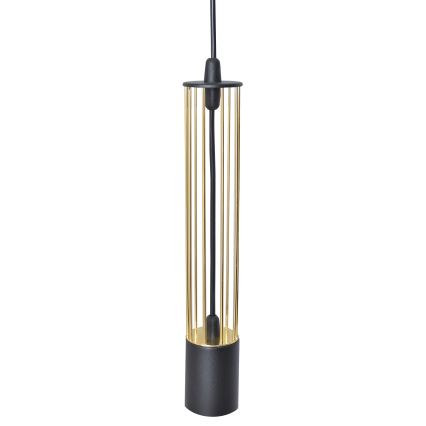 LED Chandelier on a string BARS 3xGU10/4,8W/230V black/golden