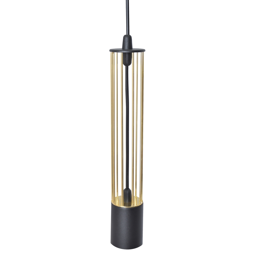 LED Chandelier on a string BARS 3xGU10/4,8W/230V black/golden