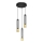 LED Chandelier on a string BARS 3xGU10/4,8W/230V black/golden