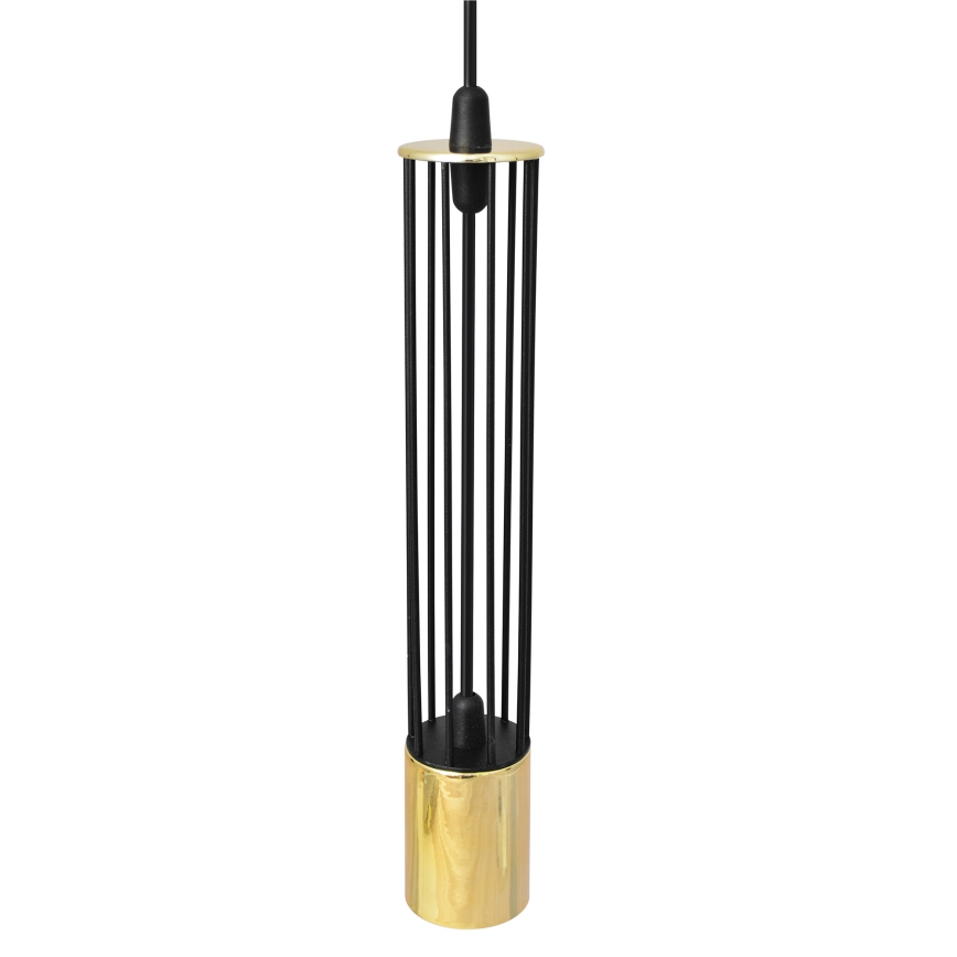 LED Chandelier on a string BARS 3xGU10/4,8W/230V black/golden