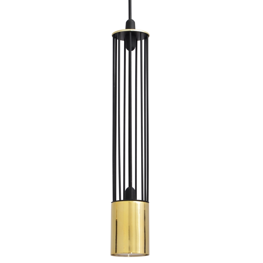 LED Chandelier on a string BARS 3xGU10/4,8W/230V black/golden