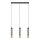 LED Chandelier on a string BARS 3xGU10/4,8W/230V black/golden