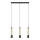 LED Chandelier on a string BARS 3xGU10/4,8W/230V gold/black