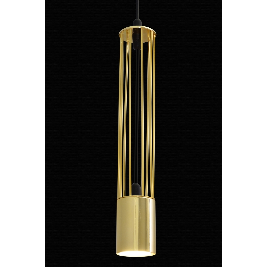 LED Chandelier on a string BARS 3xGU10/4,8W/230V golden/black