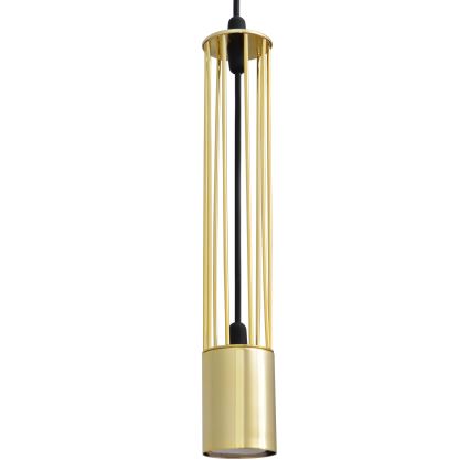 LED Chandelier on a string BARS 3xGU10/4,8W/230V golden/black