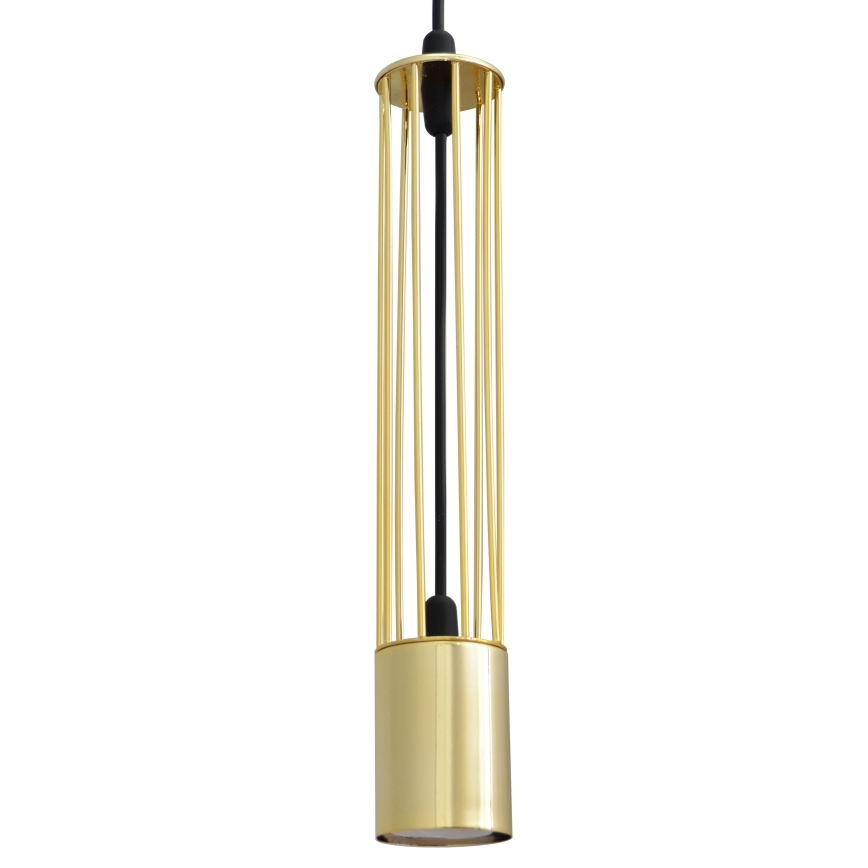 LED Chandelier on a string BARS 3xGU10/4,8W/230V golden/black