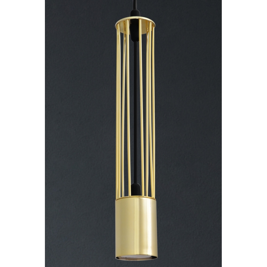 LED Chandelier on a string BARS 3xGU10/4,8W/230V golden/black