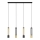 LED Chandelier on a string BARS 4xGU10/4,8W/230V black/golden