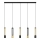 LED Chandelier on a string BARS 5xGU10/4,8W/230V black/golden