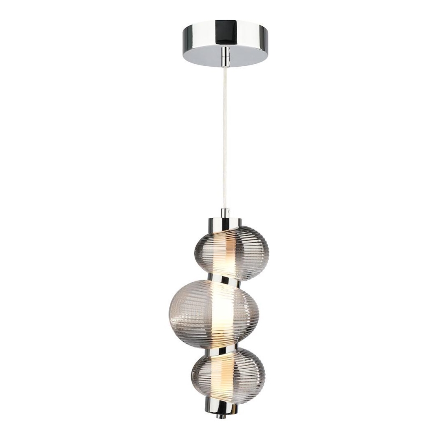 LED Chandelier on a string BOLLA LED/12W/230V d. 16 cm smoky