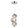 LED Chandelier on a string BOLLA LED/12W/230V d. 16 cm smoky