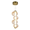 LED Chandelier on a string BOLLA LED/17W/230V d. 16 cm gold/smoky