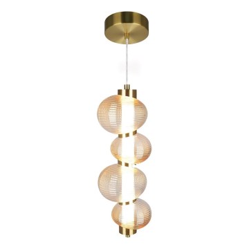 LED Chandelier on a string BOLLA LED/17W/230V d. 16 cm gold/smoky