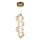 LED Chandelier on a string BOLLA LED/17W/230V d. 16 cm gold/smoky