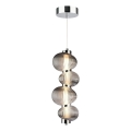 LED Chandelier on a string BOLLA LED/17W/230V d. 16 cm shiny chrome/smoky