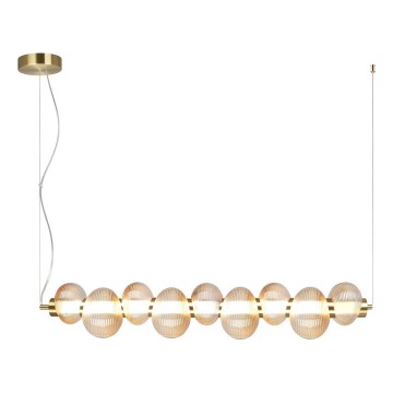 LED Chandelier on a string BOLLA LED/32W/230V gold/smoky