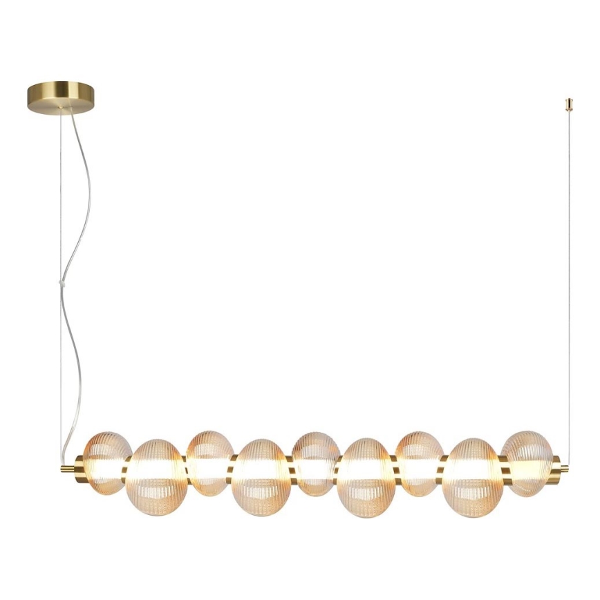 LED Chandelier on a string BOLLA LED/32W/230V gold/smoky