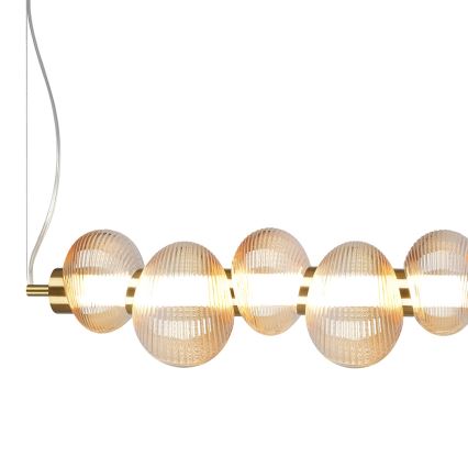 LED Chandelier on a string BOLLA LED/32W/230V gold/smoky