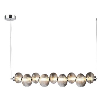 LED Chandelier on a string BOLLA LED/32W/230V shiny chrome/smoky