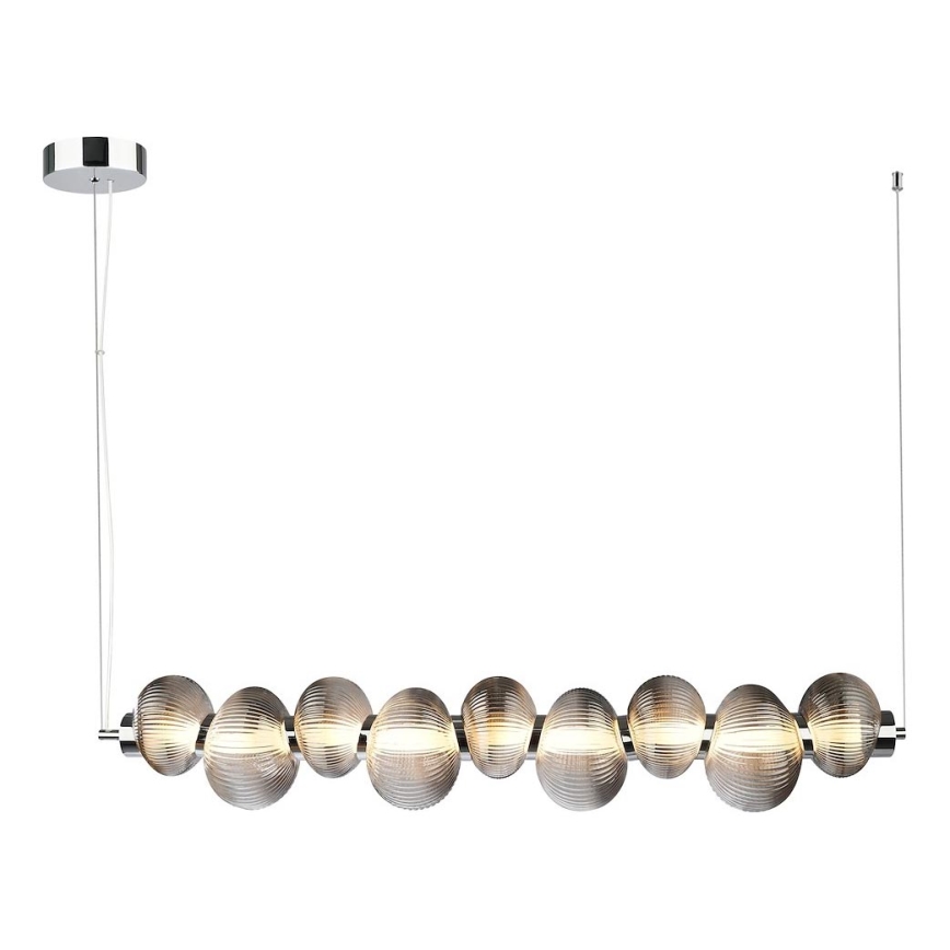 LED Chandelier on a string BOLLA LED/32W/230V shiny chrome/smoky