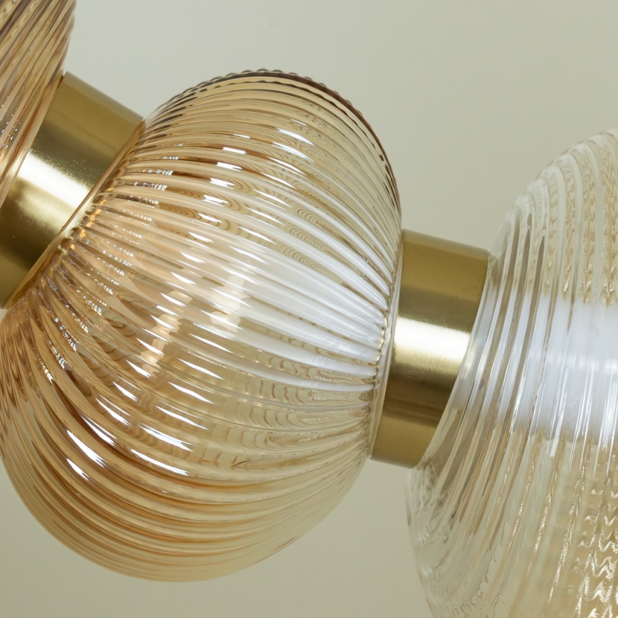 LED Chandelier on a string BOLLA LED/36W/230V gold/smoky