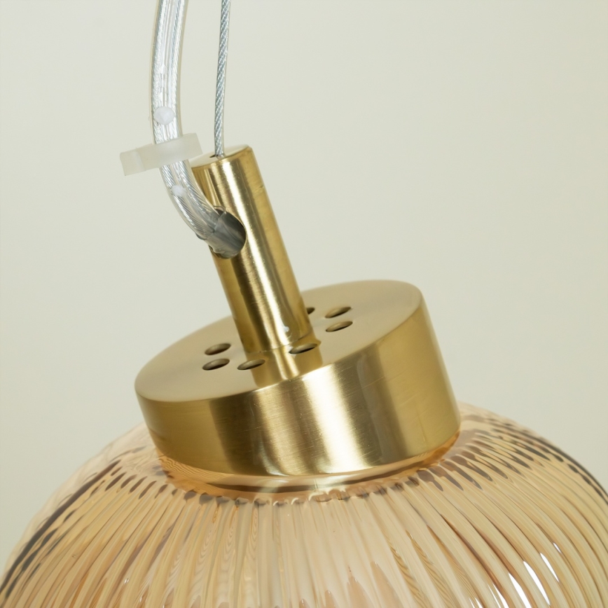 LED Chandelier on a string BOLLA LED/36W/230V gold/smoky