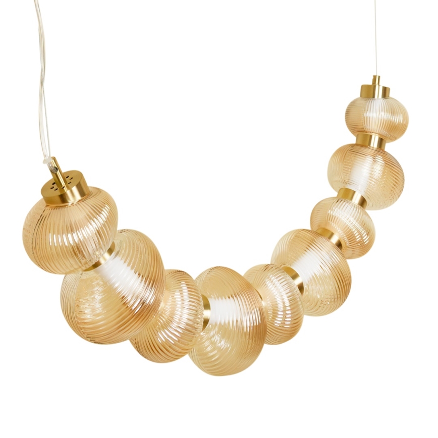 LED Chandelier on a string BOLLA LED/36W/230V gold/smoky