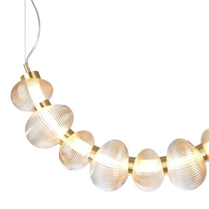 LED Chandelier on a string BOLLA LED/36W/230V gold/smoky