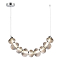LED Chandelier on a string BOLLA LED/36W/230V shiny chrome/smoky