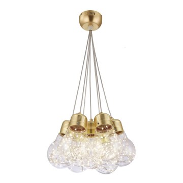 LED Chandelier on a string BULBS LED/30W/230V golden