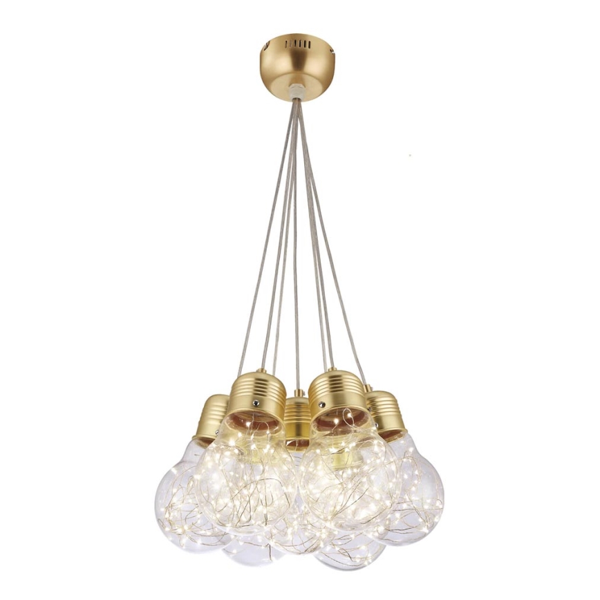 LED Chandelier on a string BULBS LED/30W/230V golden