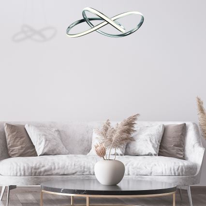 LED Chandelier on a string CAPPIO LED/36W/230V shiny chrome