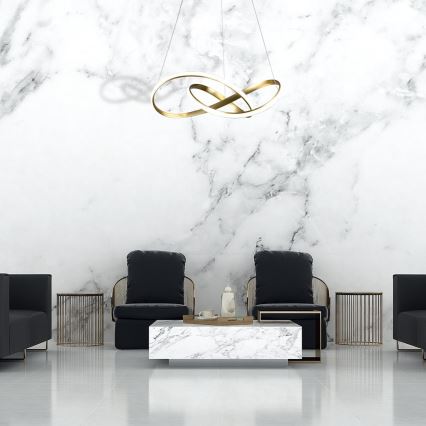 LED Chandelier on a string CAPPIO LED/36W/230V golden