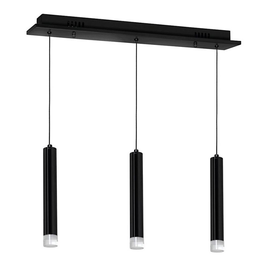 LED Chandelier on a string CARBON 3xLED/15W/230V