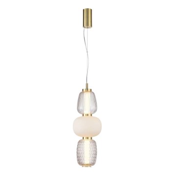 LED Chandelier on a string CARO LED/28W/230V gold