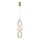 LED Chandelier on a string CARO LED/28W/230V gold