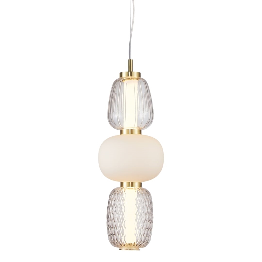LED Chandelier on a string CARO LED/28W/230V gold