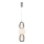 LED Chandelier on a string CARO LED/28W/230V shiny chrome