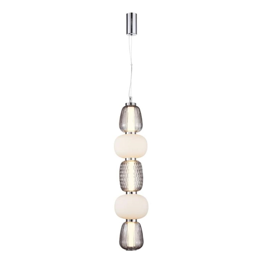 LED Chandelier on a string CARO LED/40W/230V shiny chrome
